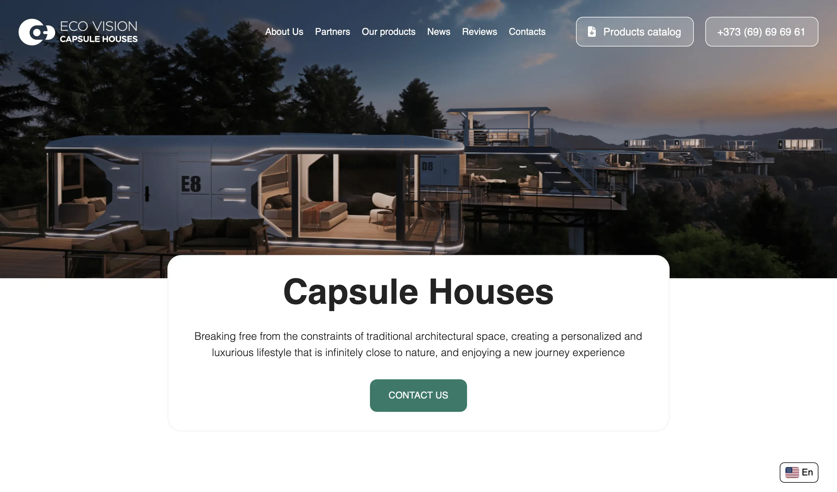 Ecovision.md – Modular Eco Homes Presentation Website