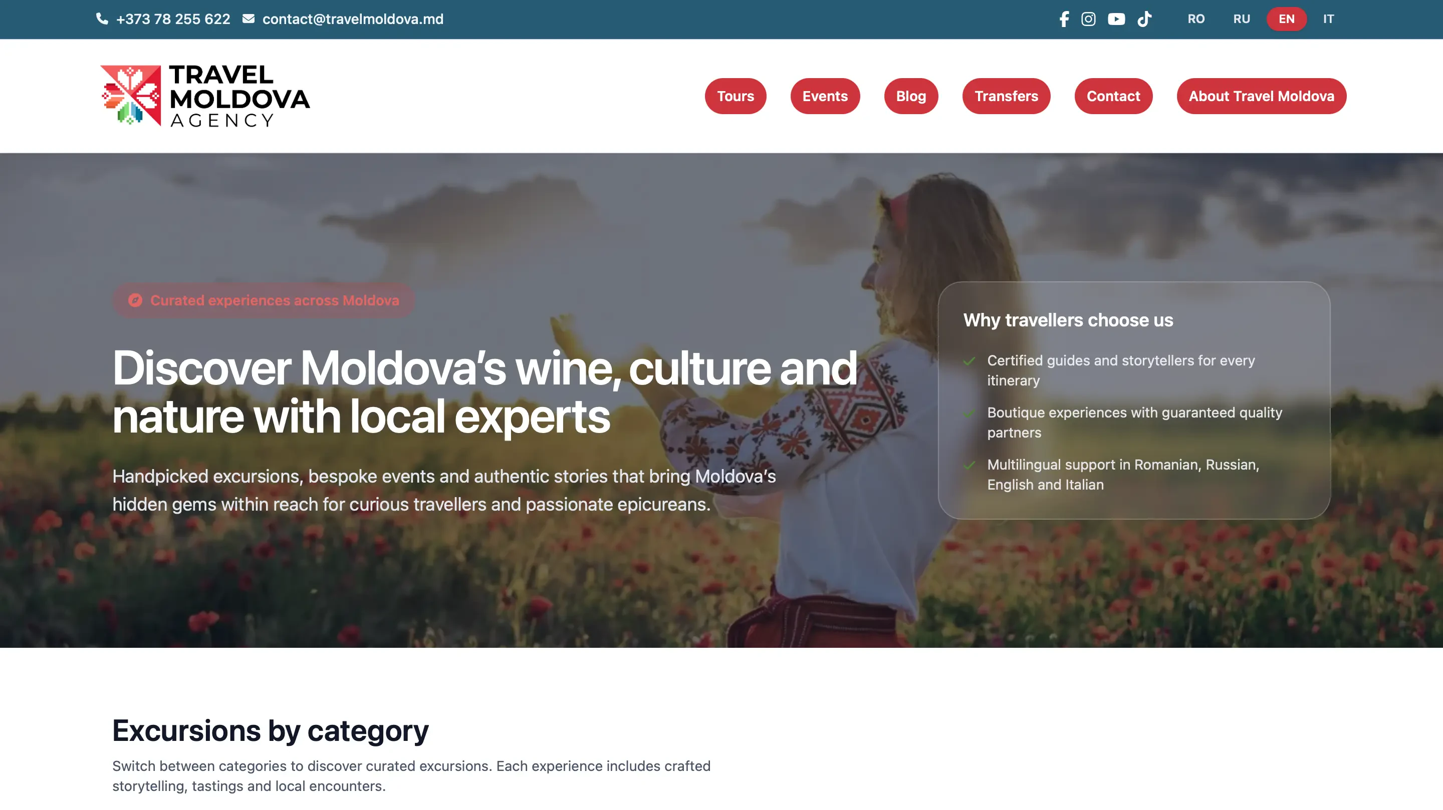 TravelMoldova.md – Travel platform to discover Moldova