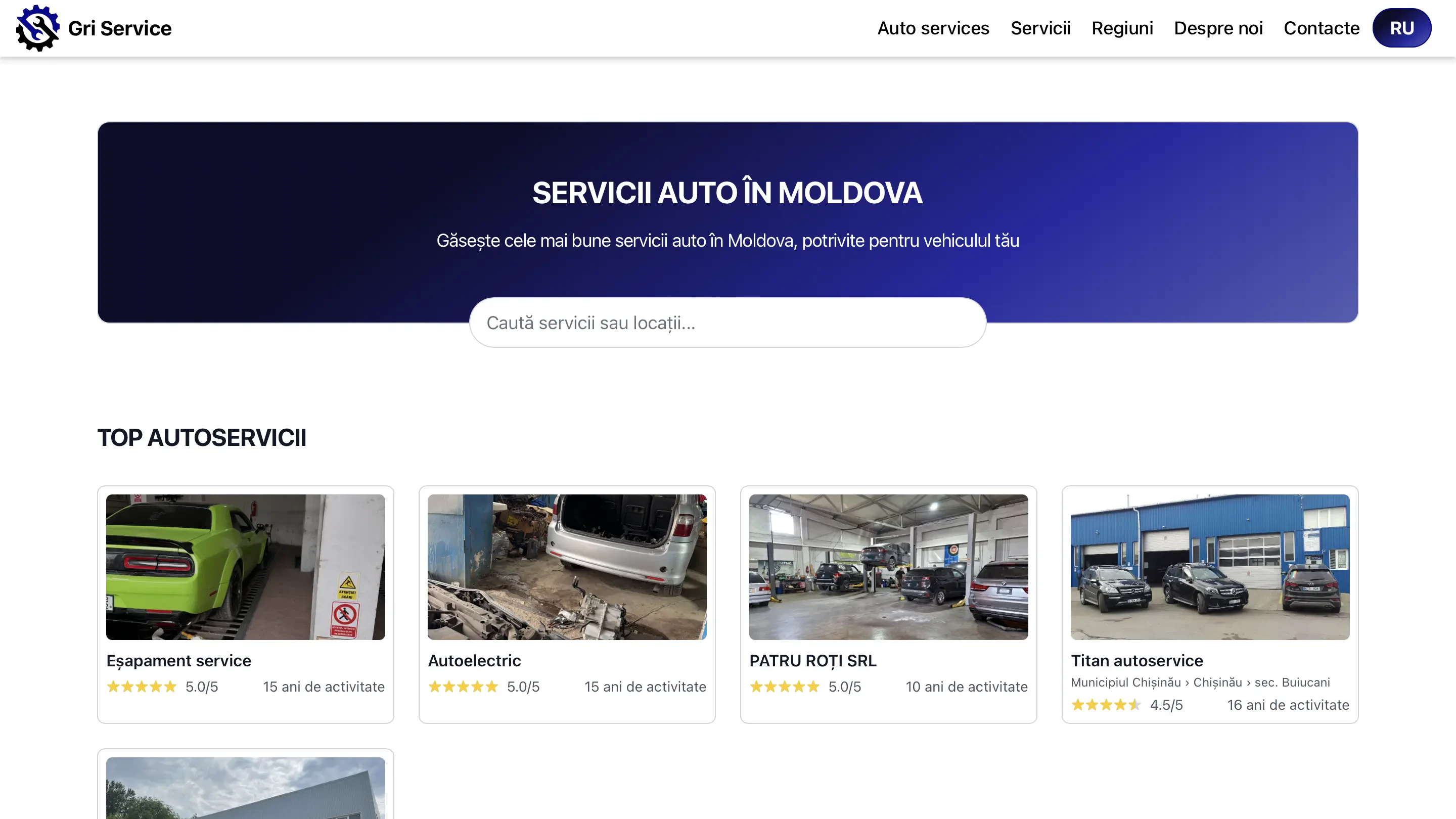Griservice.md – Platform to find the right car service
